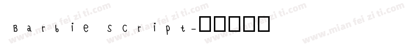Barbie Script字体转换